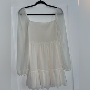 Wilfred tempest mini dress (light birch)